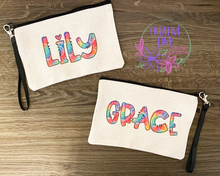 Load image into Gallery viewer, Tie Dye Name Make up bag