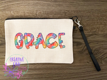 Load image into Gallery viewer, Tie Dye Name Make up bag
