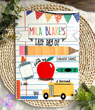 Load image into Gallery viewer, First Day/Last Day of School Board