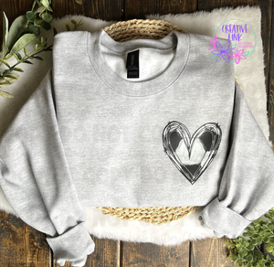 Heart Shaped Soccer Ball Tee/Sweatshirt