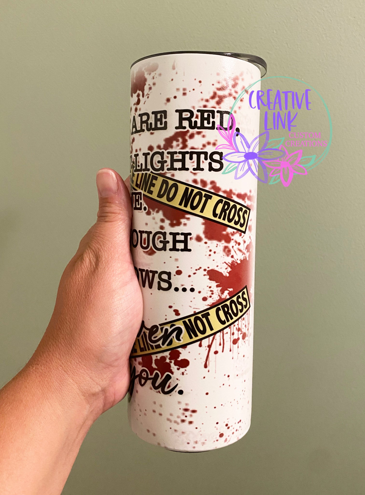 True Crime Glass Tumbler, Murder Iced Coffee Cup – Candicouturedesigns