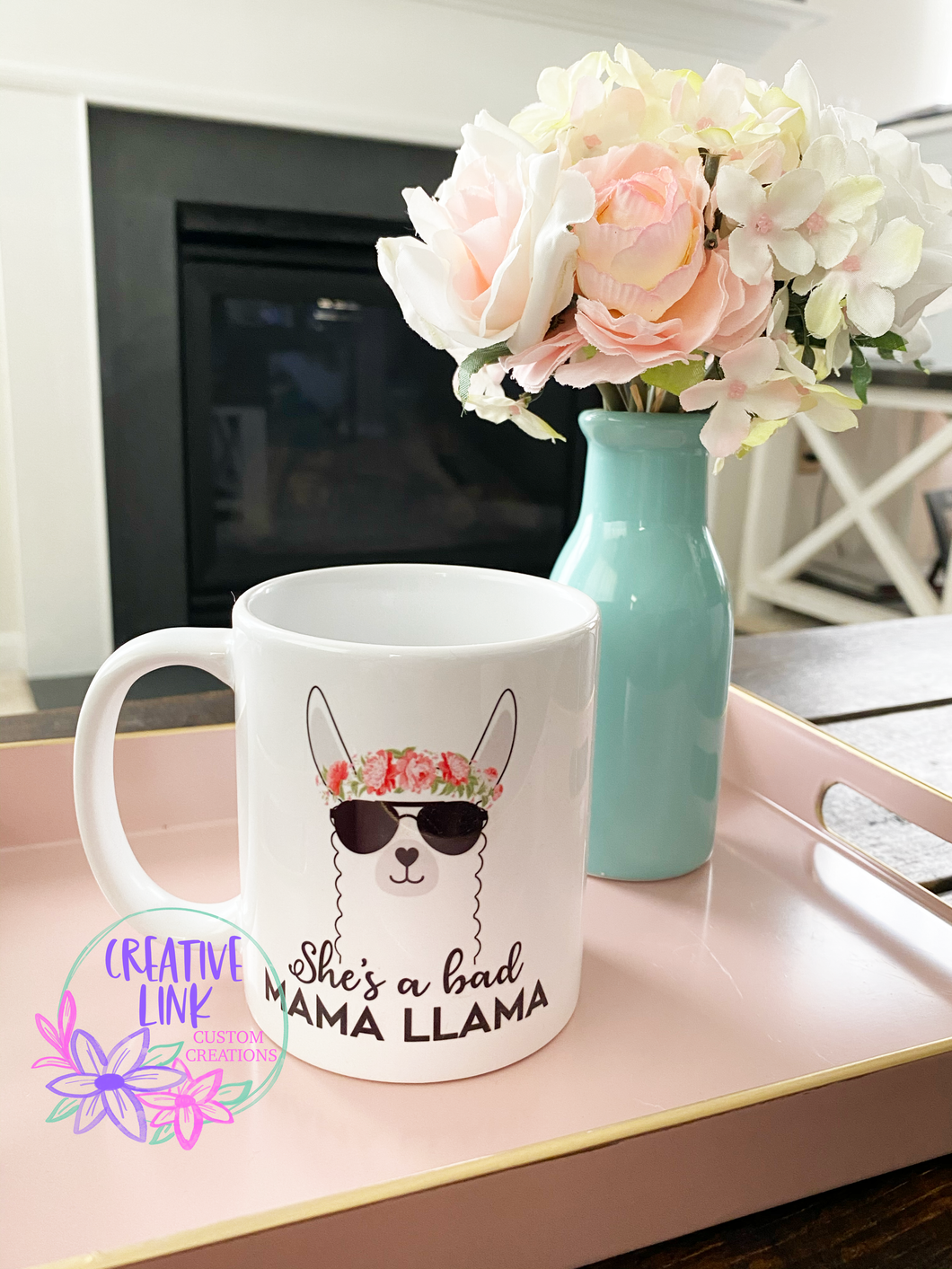 She's a Bad Mama Llama Ceramic Mug