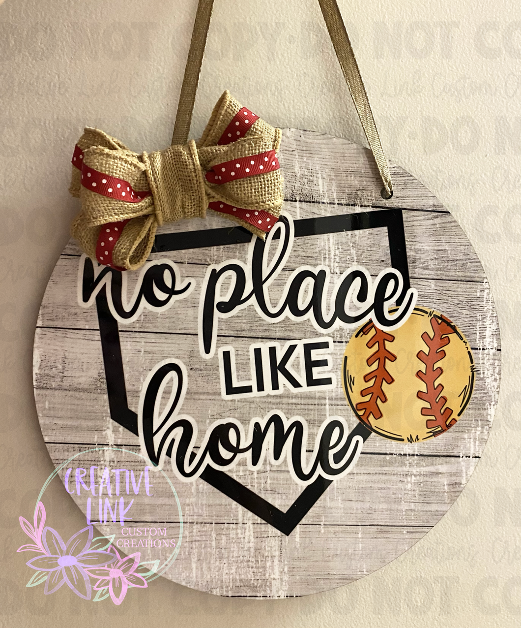 No Place Like Home Door Sign