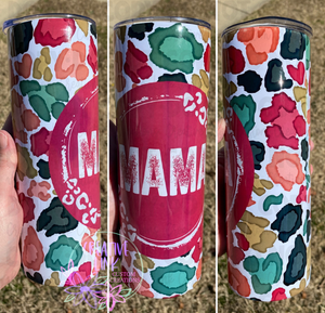 Colorful Leopard Print Mama Tumbler