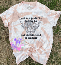 Load image into Gallery viewer, Heifers Tend To Wander Distressed Tee
