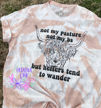 Load image into Gallery viewer, Heifers Tend To Wander Distressed Tee
