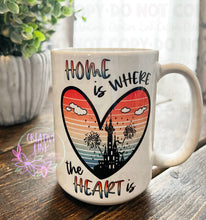 Load image into Gallery viewer, Castle/ Home is Where the Heart is Ceramic Mug/ Metal Mug
