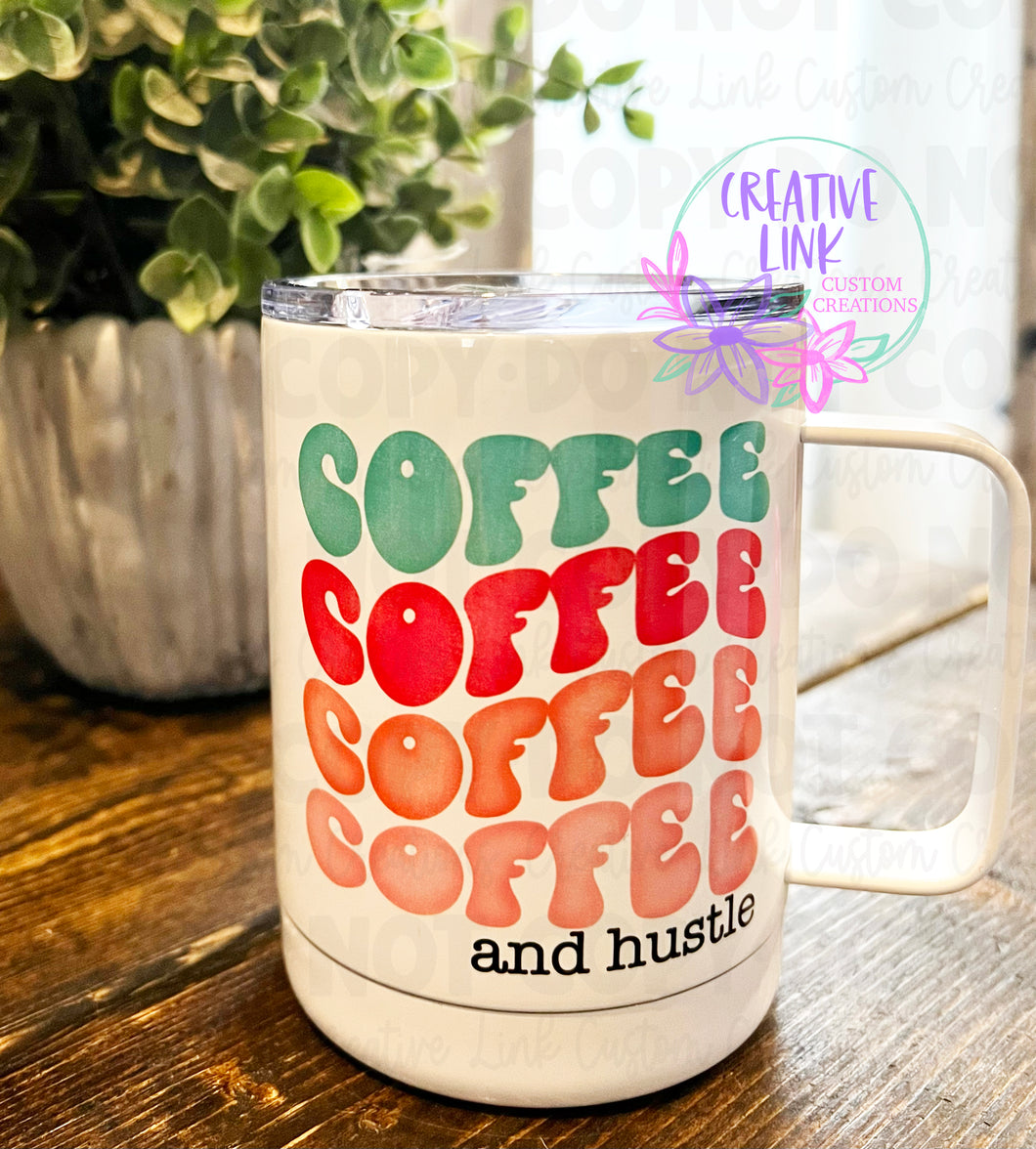 Coffee and Hustle Metal Mug/Ceramic Mug