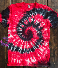 Load image into Gallery viewer, Red and Black Hand Dyed Tee
