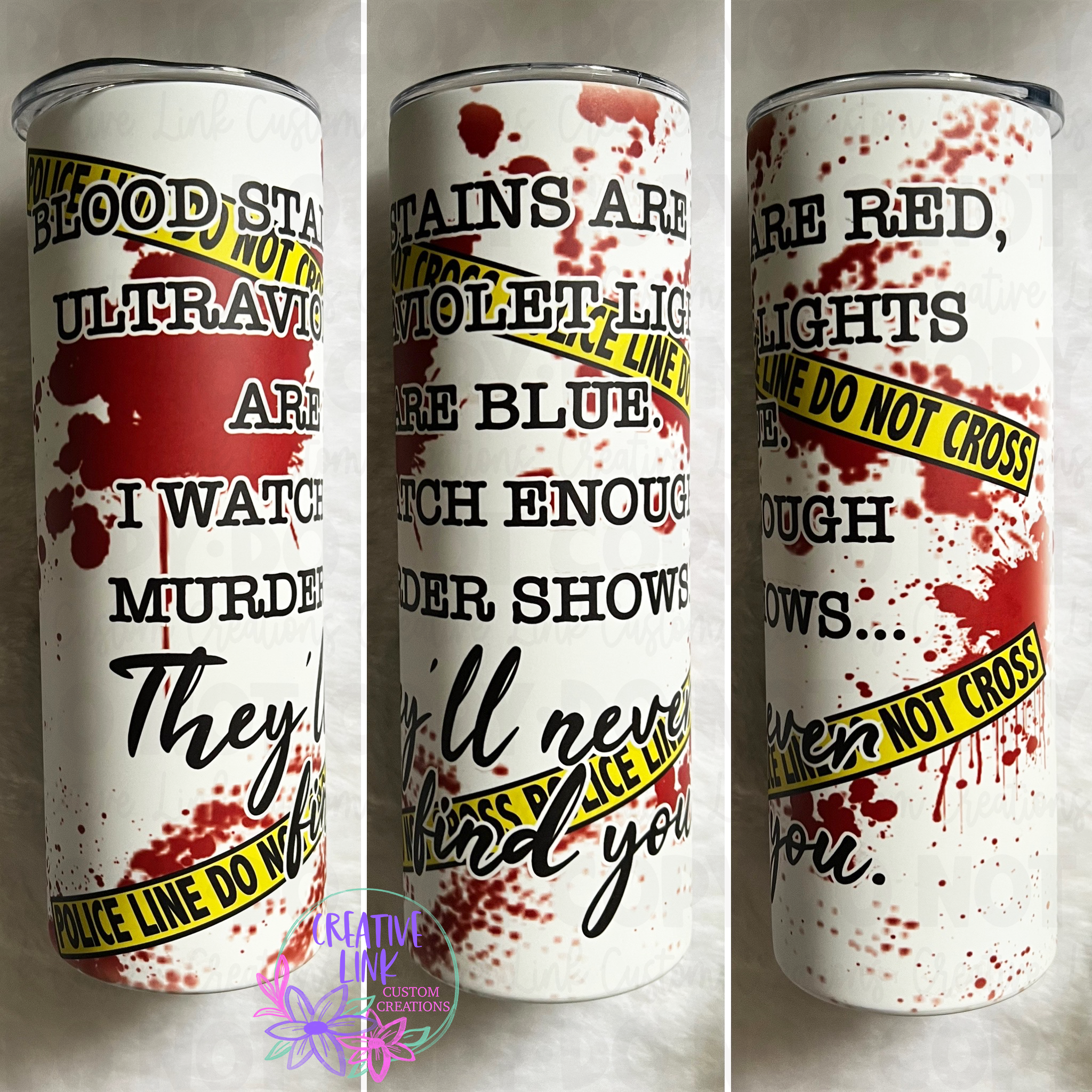 Talk Murder to Me Glittered Acrylic Bookmark – M4 Tumblers and More