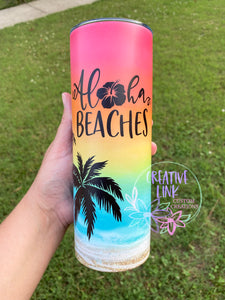 Aloha Beaches/Sunset Tumbler