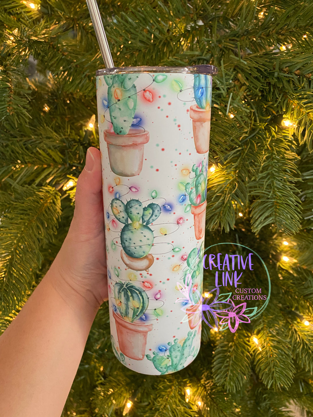 Christmas Cacti Tumbler