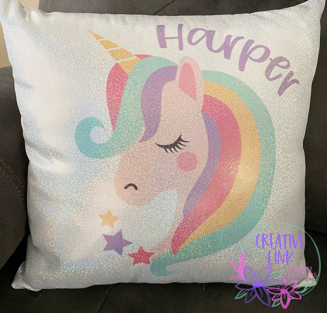 Unicorn Sparkle Pillow