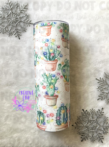 Christmas Cacti Tumbler