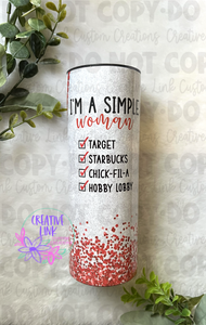 Simple Woman Tumbler